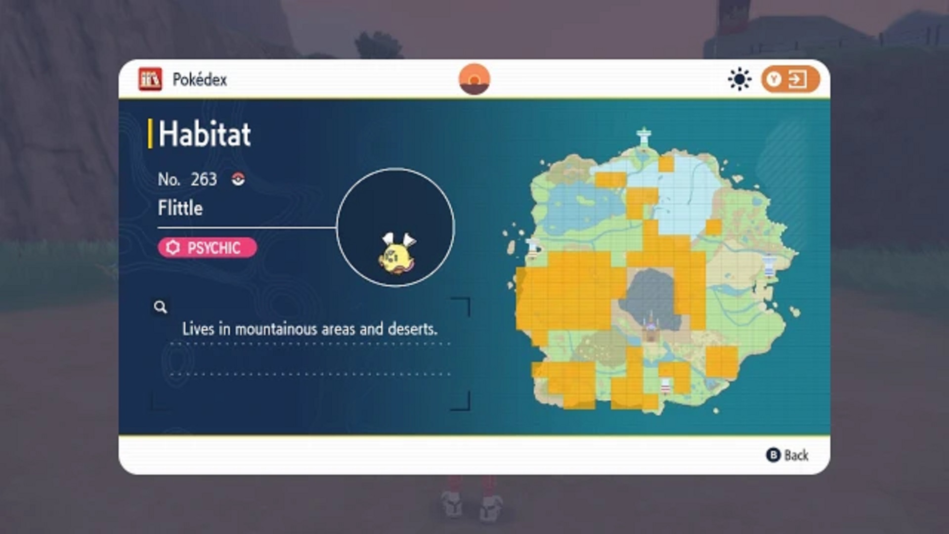 Pokemon Scarlet and Violet, flittle habitat