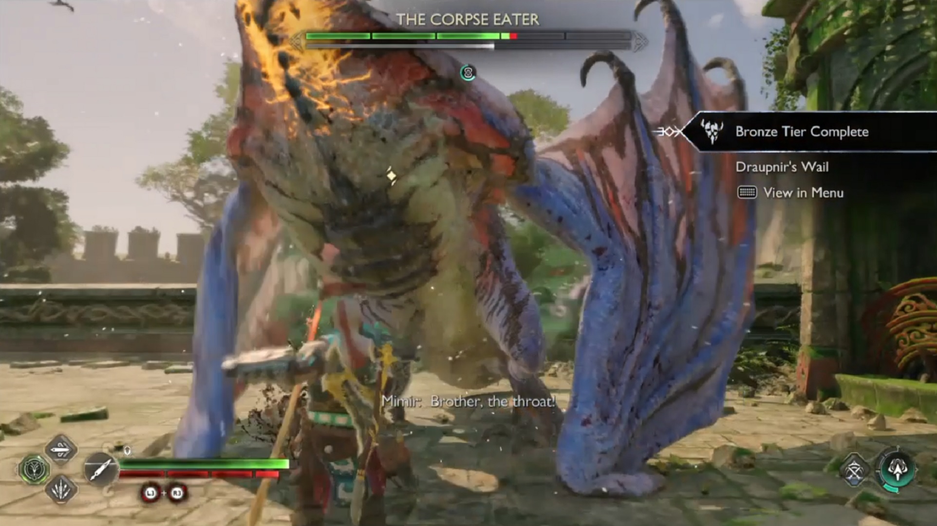 God of War: Ragnarok 15 throat