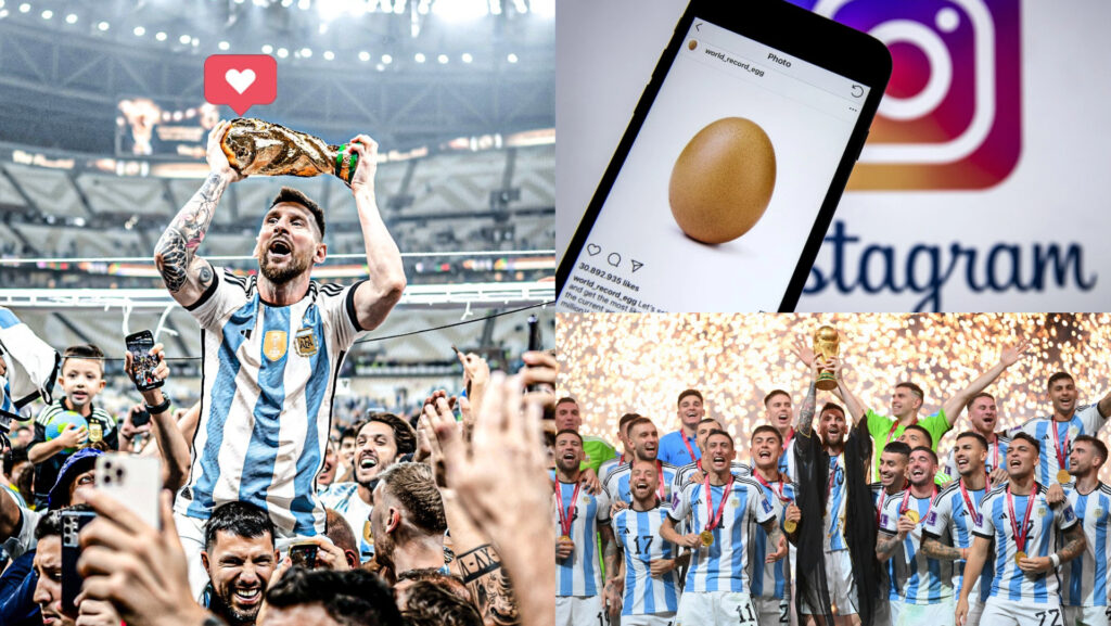 Messi World Cup, Instagram World Record Egg