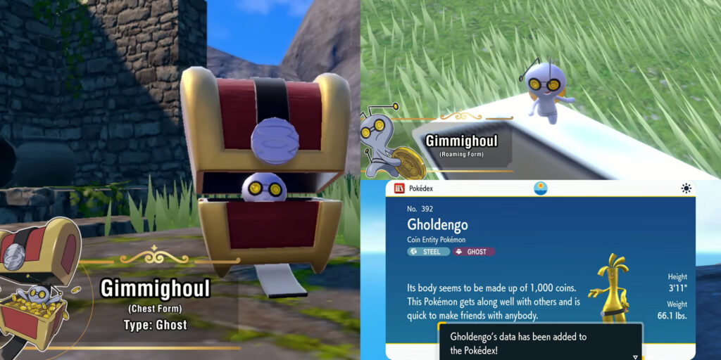 Pokemon Scarlet and Violet - How to evolve Gimmighoul