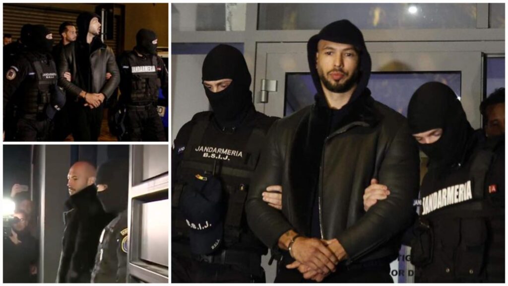 Romanian authorities arrested Andrew Tate, sexual assult