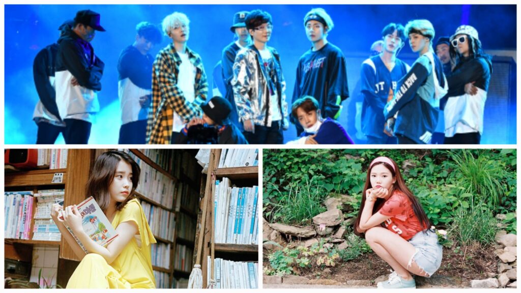 BTS, IU, And Oh My Girl