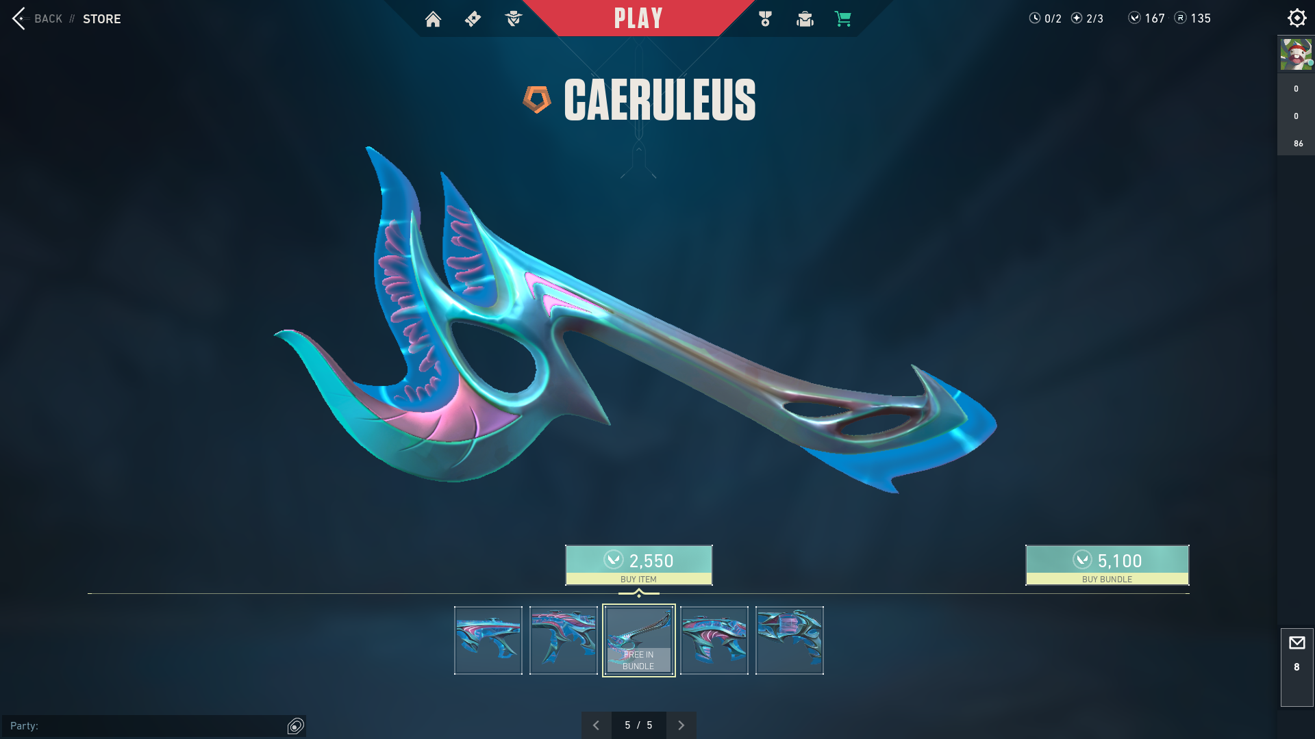 Caeruleus Melee