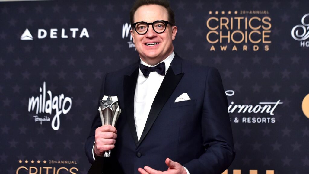 Brendan Fraser Wins Best Actor in Critics Choice Awards 2023