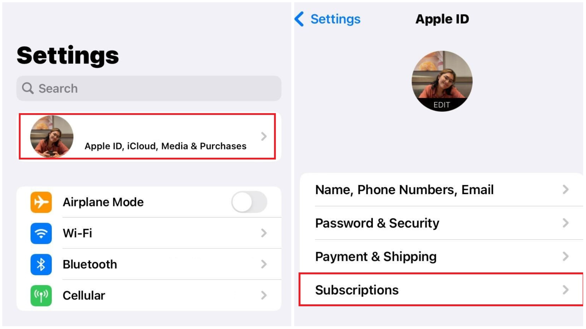 Cancel Canva subscription, ios devices