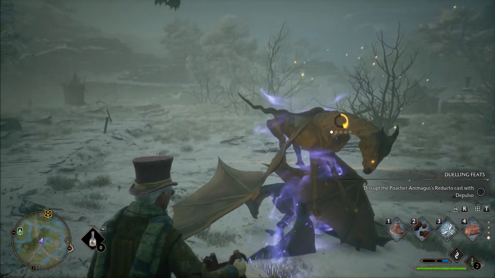 Catching a Thestral, hogsmeade