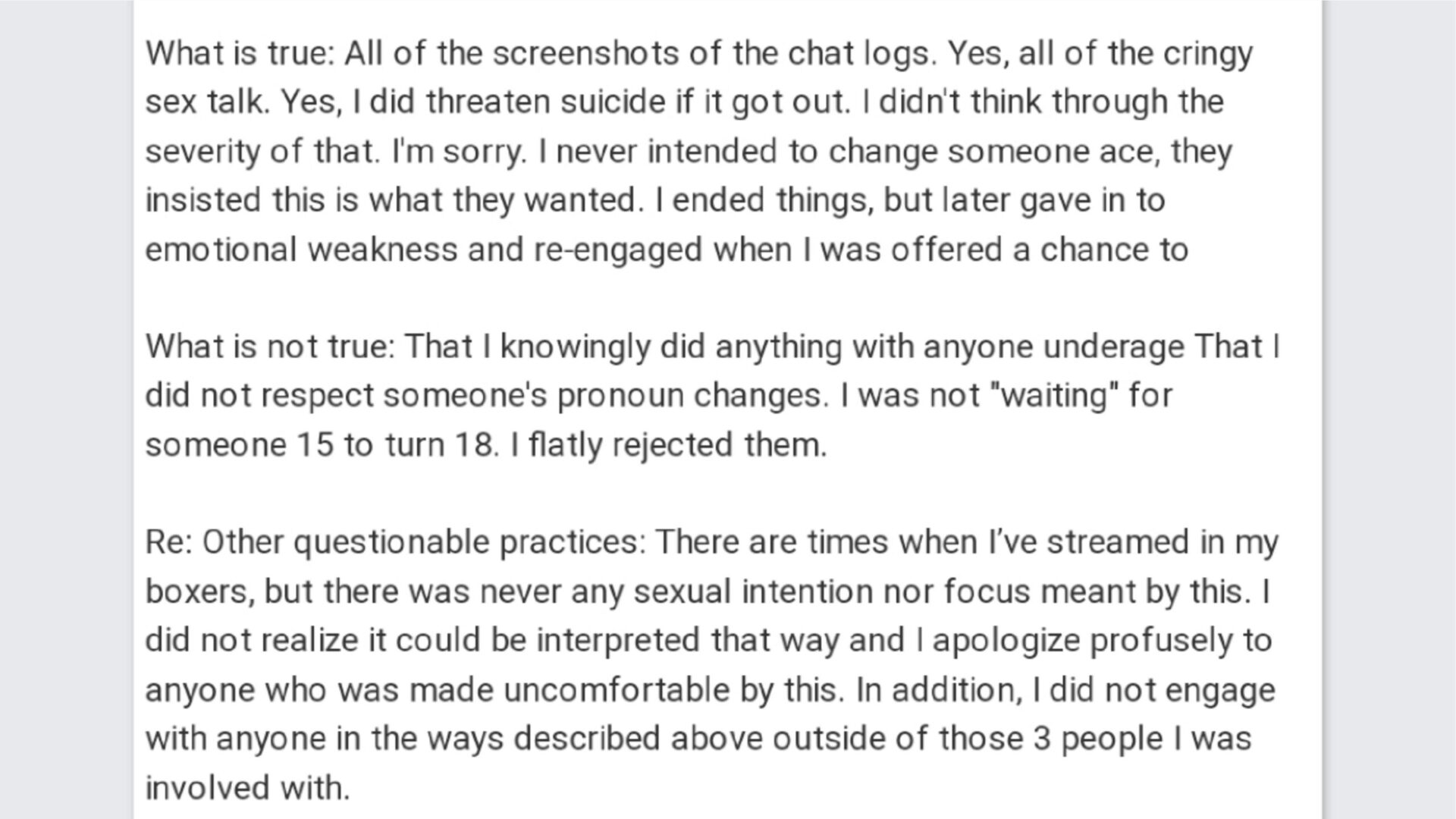 Tighnari VA Elliot Gindi apologize