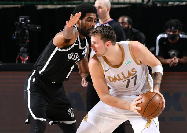 Luka Doncic and Kyrie Irving