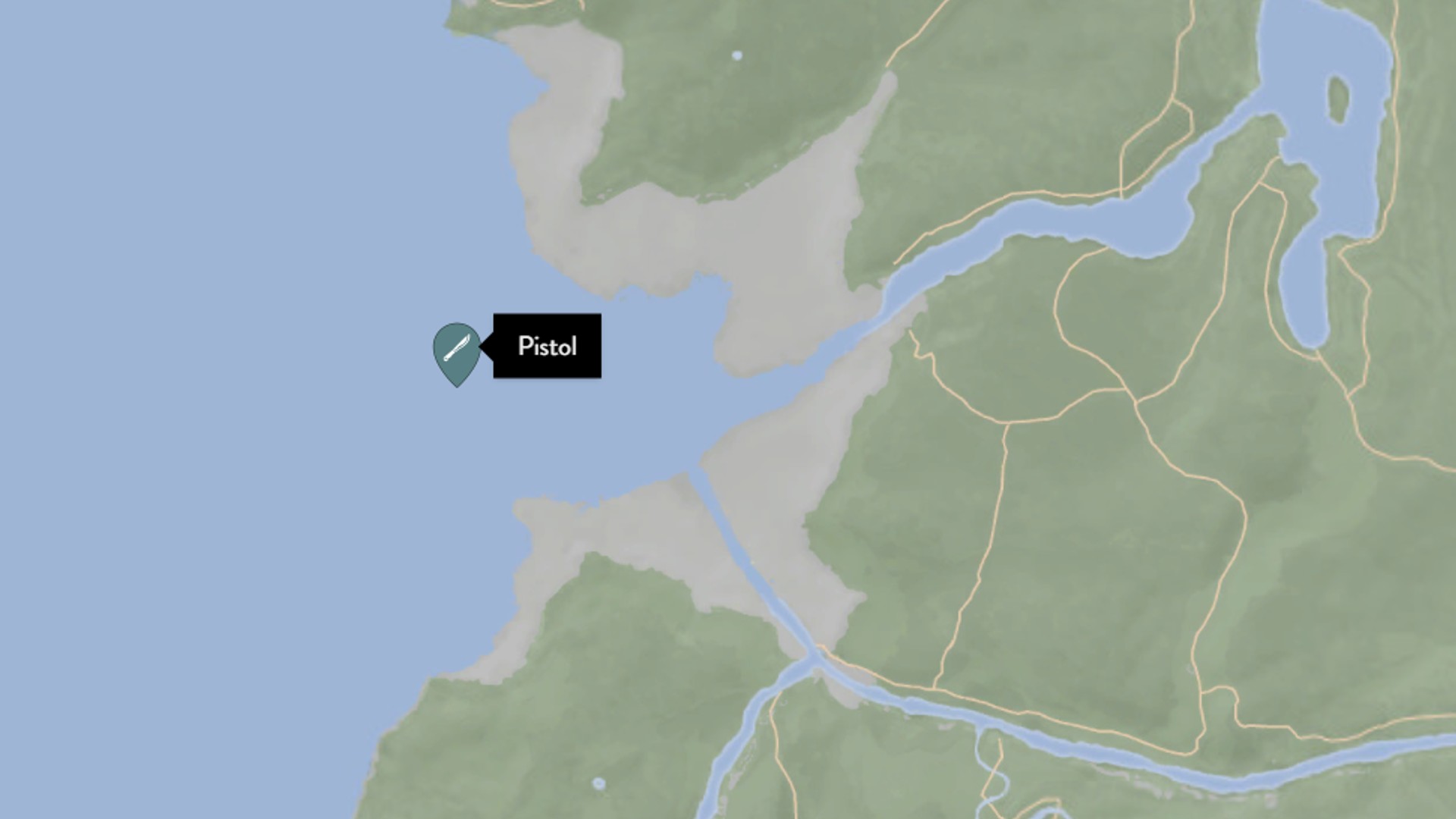 Pistol no.1 location