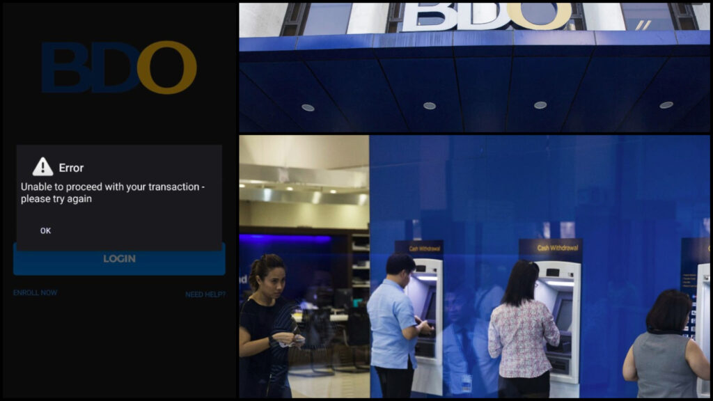 BDO app Downtime Unavailable