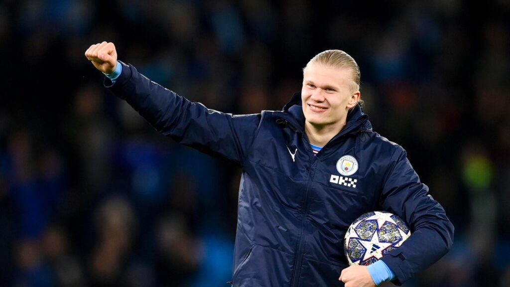 Manchester City Erling Haaland UEFA Champions League five goals RB Leipzig