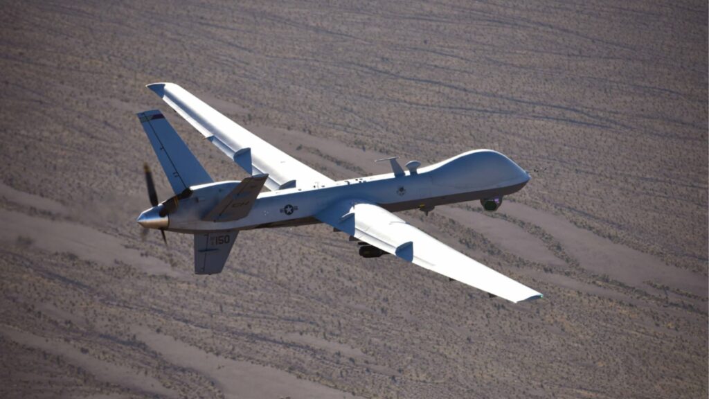 Russian jets U.S. drone collide Black Sea