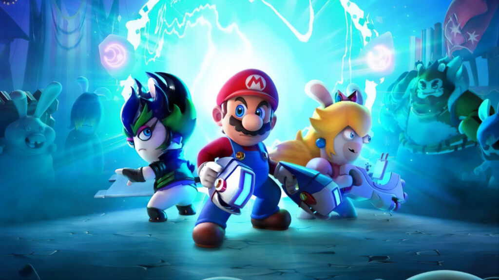 Mario and Rabbids together