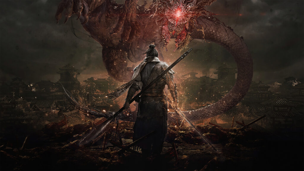 Wo Long: Fallen Dynasty cover art with dragon