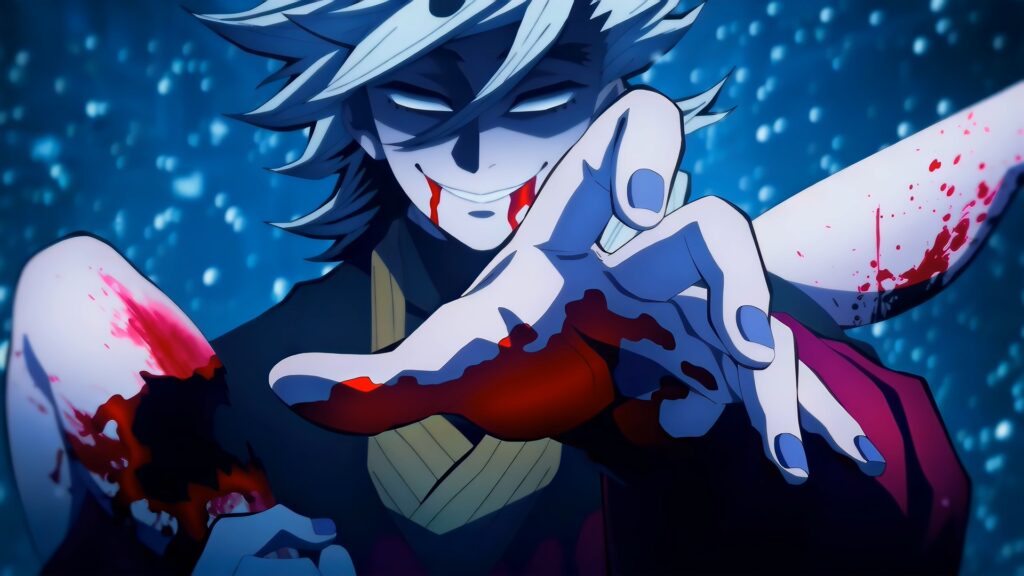 Douma attacking in Demon Slayer