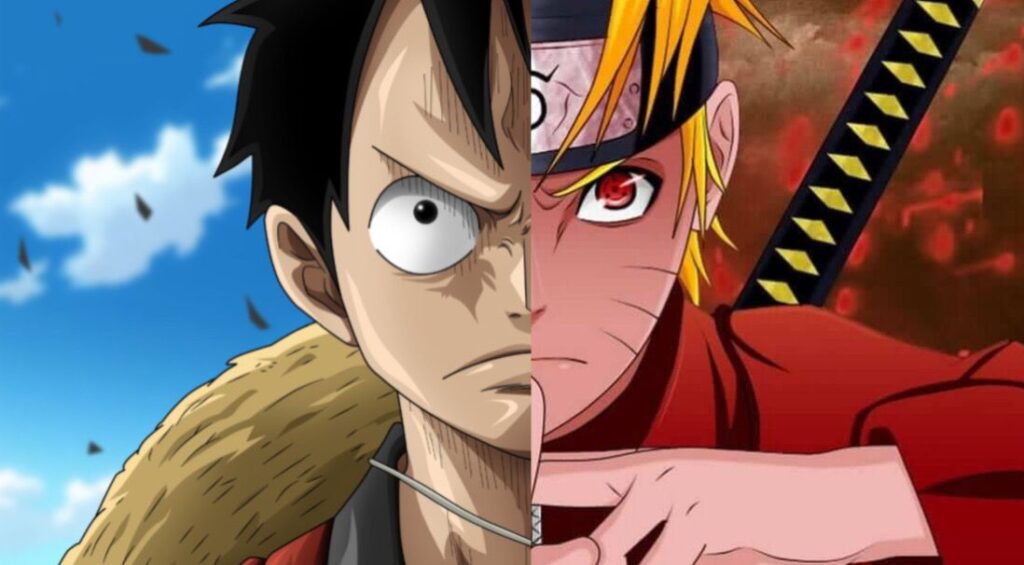 Luffy and Naruto (Image via Toei Animation and Studio Pierrot)