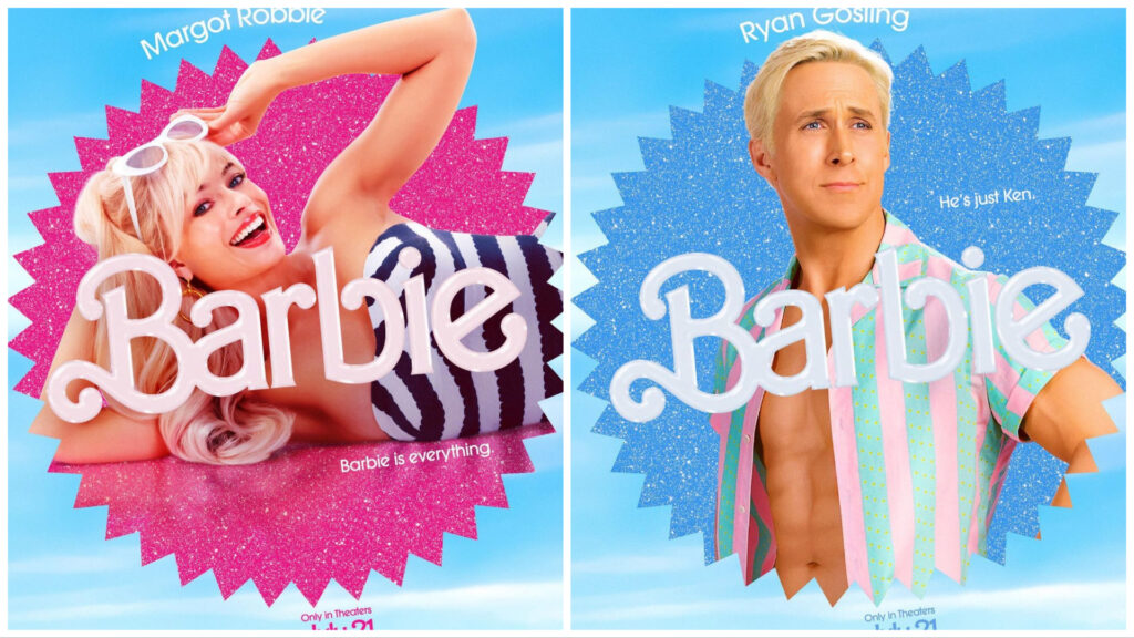 margot robbie ryan gosling barbie photo selfie