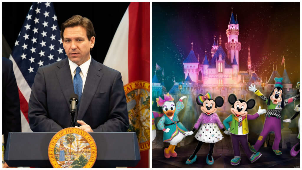 governor Desantis talks about building prison beside disney world