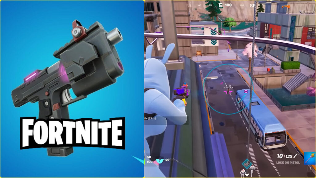 Fortnite: Lock-on Pistol's Effective Range - Where to find + How to Use