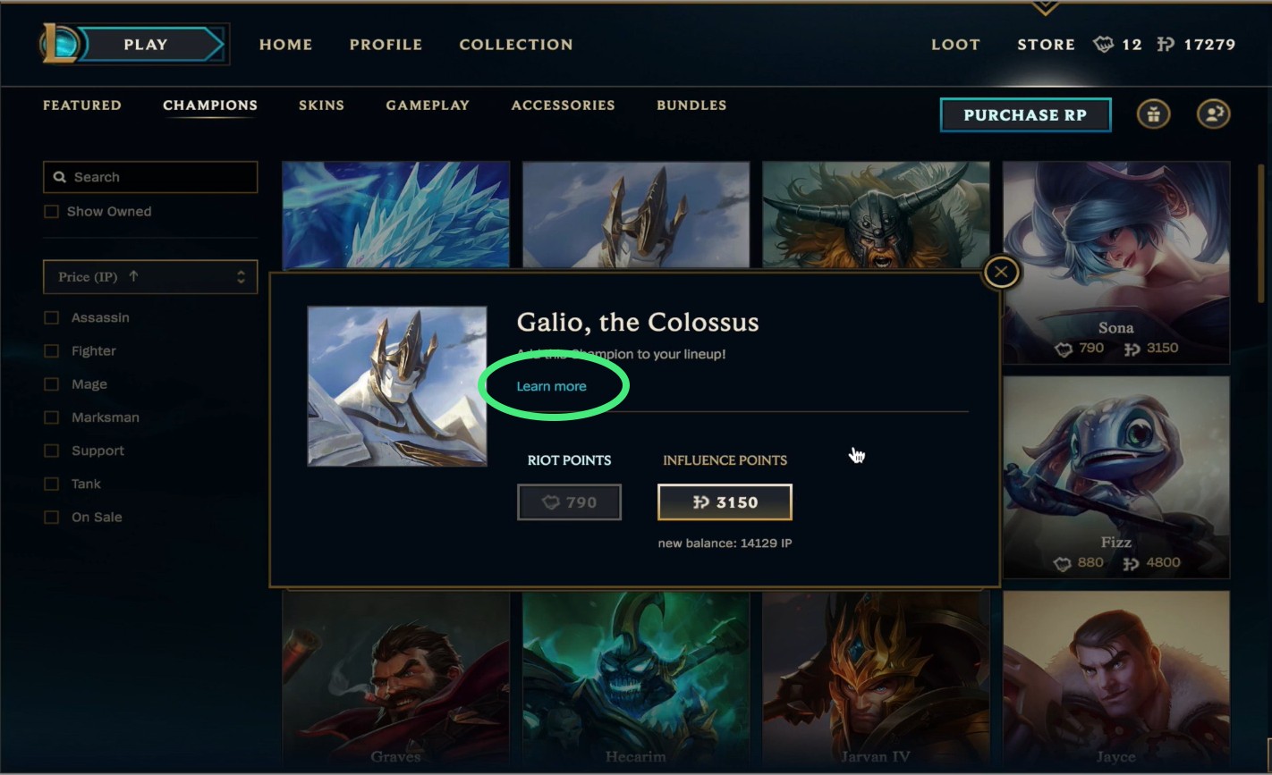 League of Legends: Can't buy Champions in the Shop | Try this