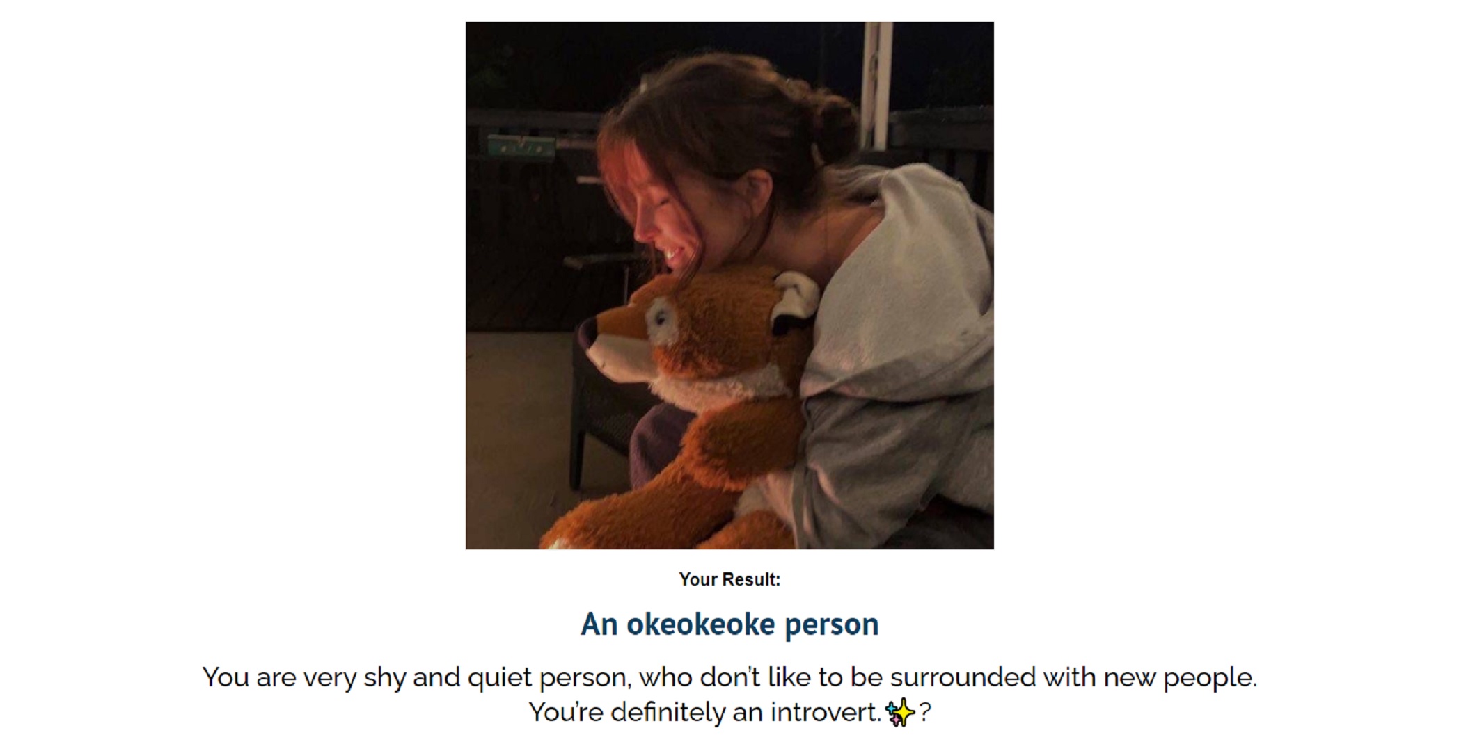 TikTok trend quiz, lalala or okokok person