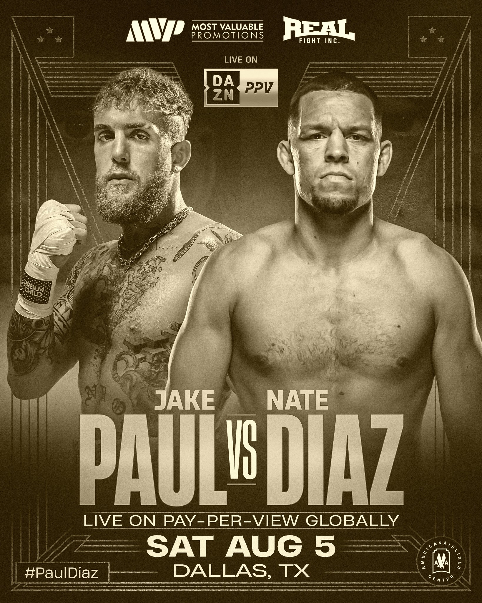 Jake Paul vs Nate Diaz where to watch