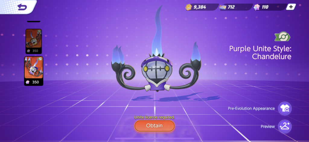 Chandelure, Pokemon Unite