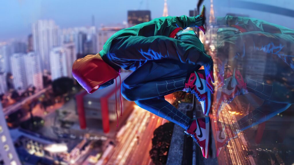Spider-verse footage cinema con