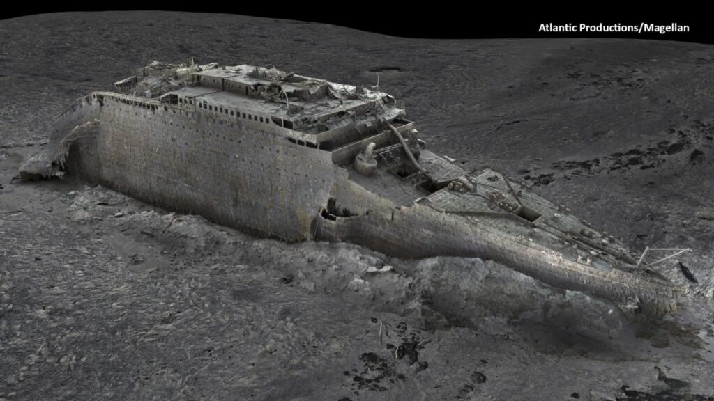 Titanic 3D scan images conspiracy theory iceberg