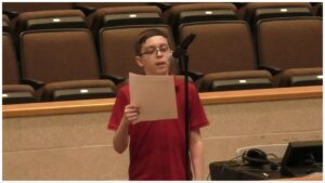 Liam Morrison addressed Middleborough School Council for the incident