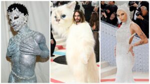 At the Met Gala 2023, Lil Nas X, Jared Leto, and Doja Cat donned cat-inspired outfits.