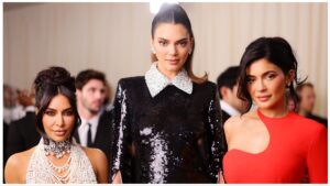 Kim Kardashian, Kendall Jenner, and Kylie Jenner graced the 2023 Met Gala with their presence.