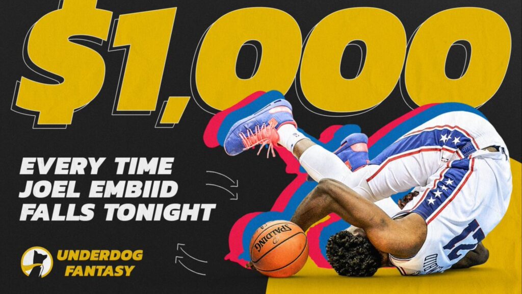 NBA player Joel Embiid gets trolled by Underdog Fantasy | $1,000 Giveaway Mechanics and How to join