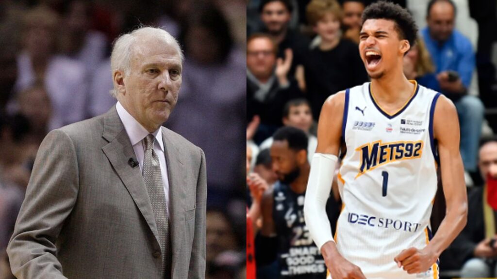 Gregg Popovich and Victor Wembanyama