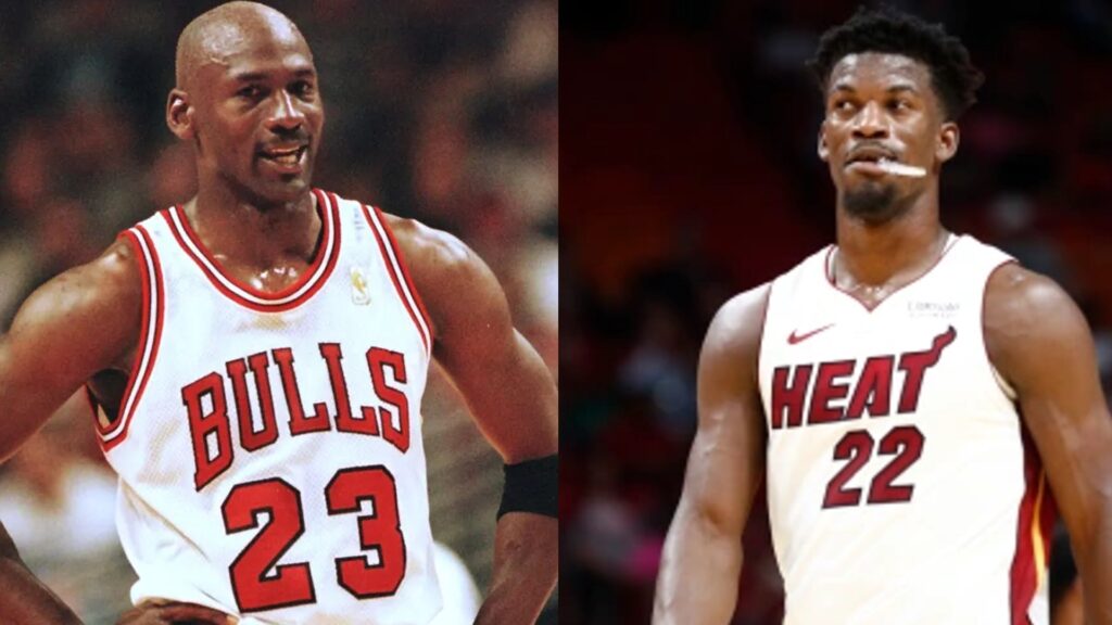 Michael Jordan and Jimmy Butler