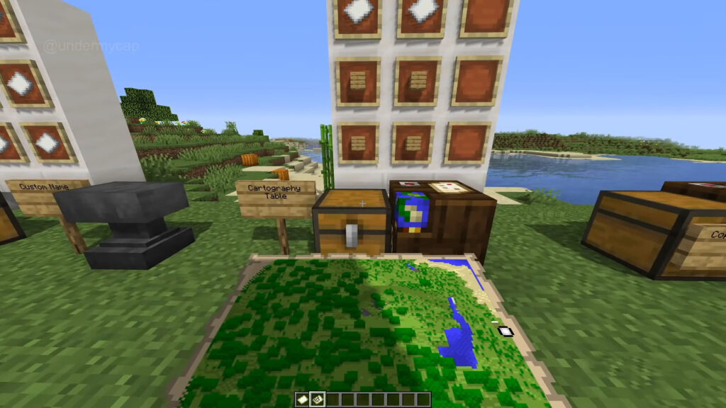 Minecraft How to Craft Cartography Table