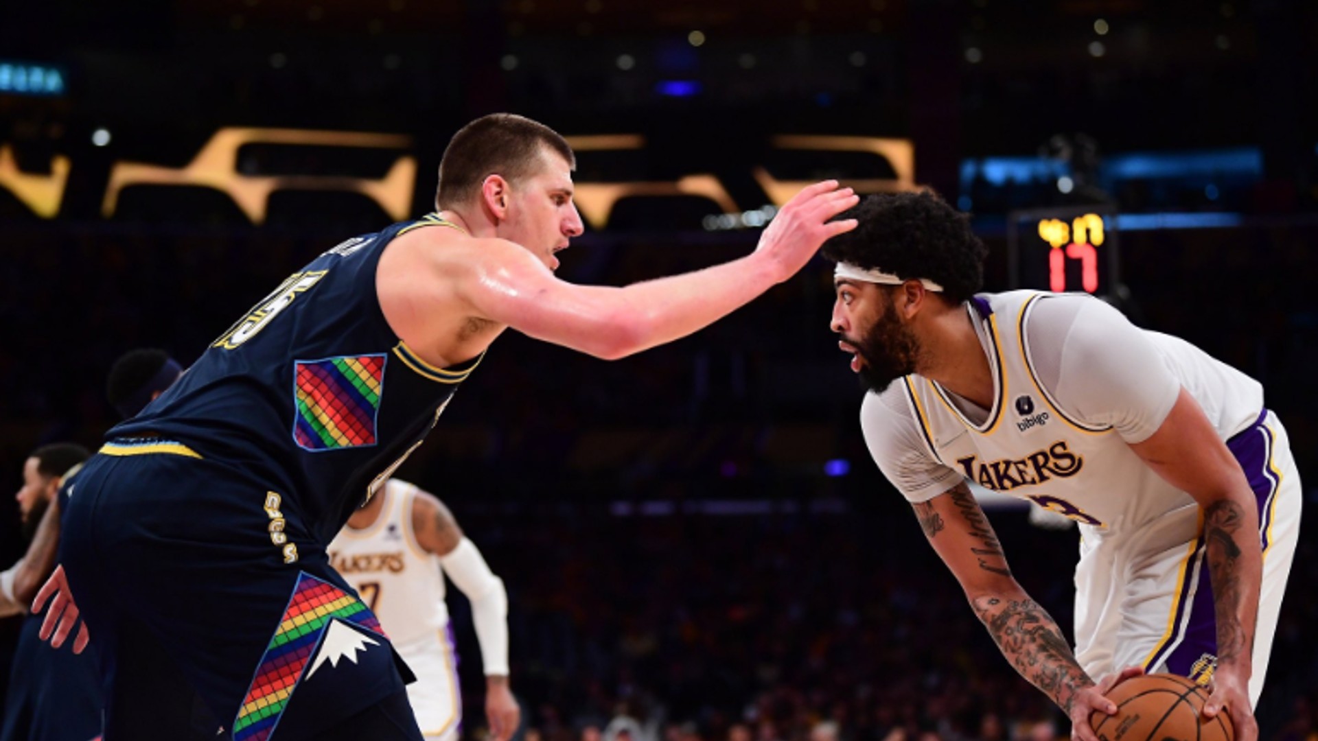 Nikola Jokic and Anthony Davis 2023 Western Conference Finals