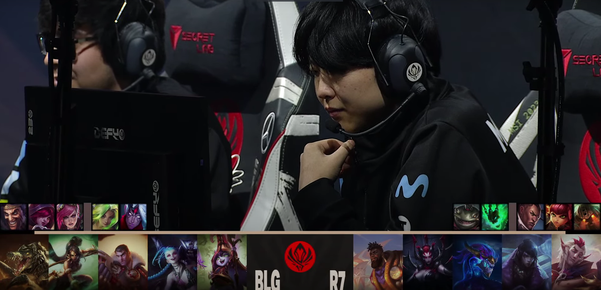 Draft of BLG vs R7, match 2 MSI 2023
