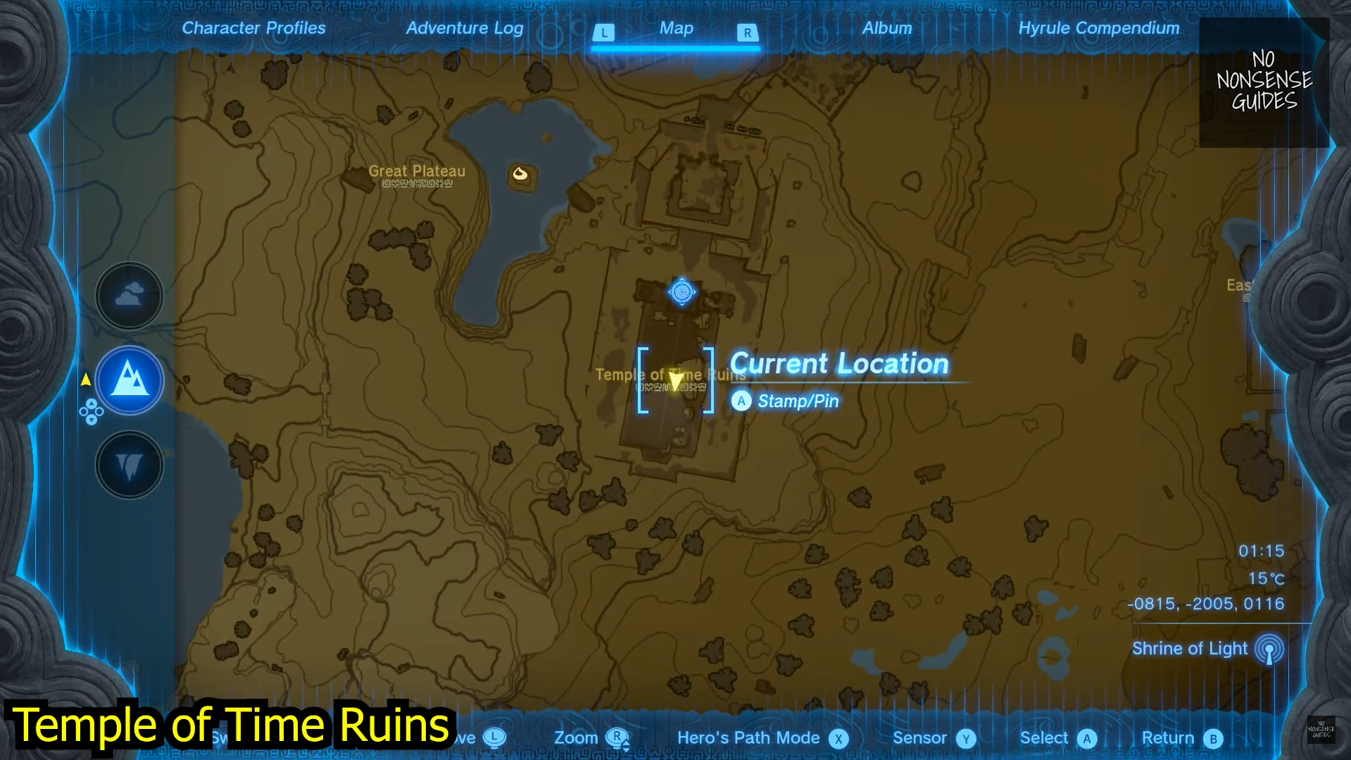 Goddess Statues' Location