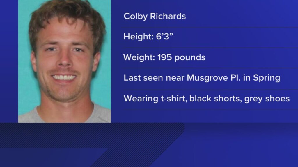 Colby Richards missing Montgomery Country search help