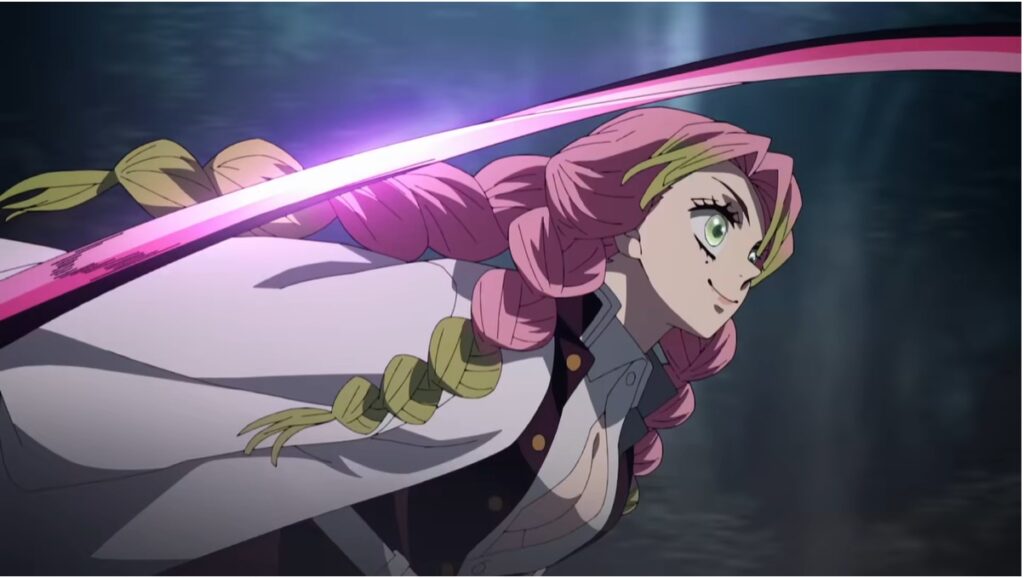 Mitsuri Kanroji on Demon Slayer (Image Via Ufotable)