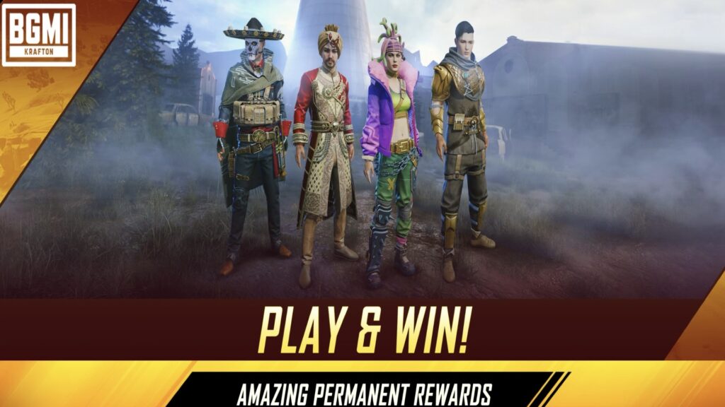 BGMI free permanent skins