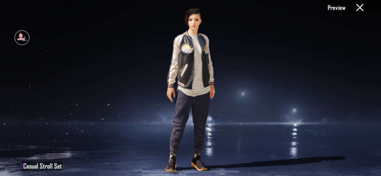 Casual stroll set, free skin