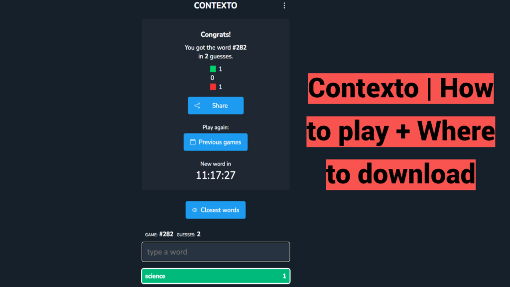 Contexto | How to play + Where to download