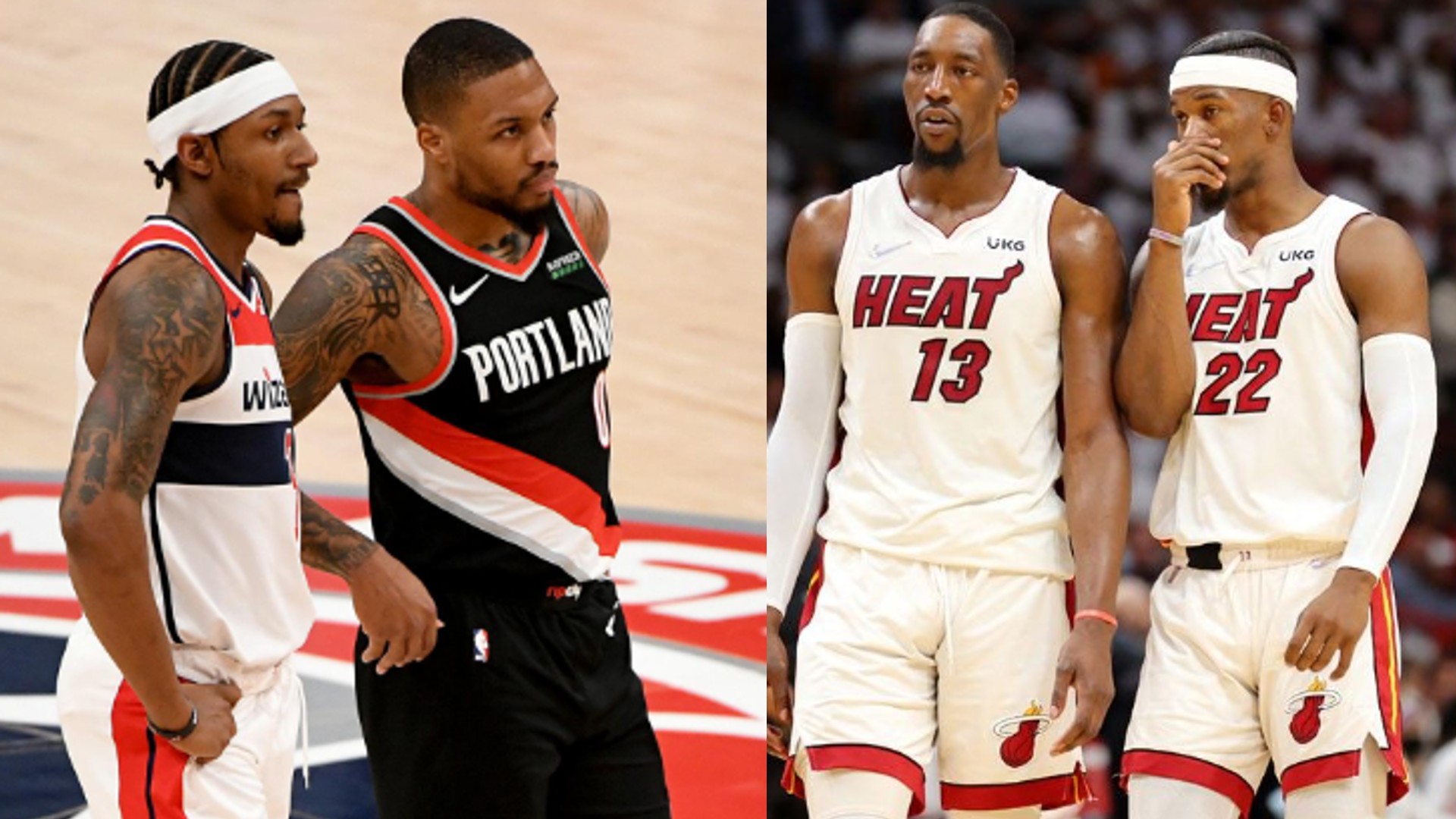 Damian Lillard and Bradley Beal to the Miami Heat