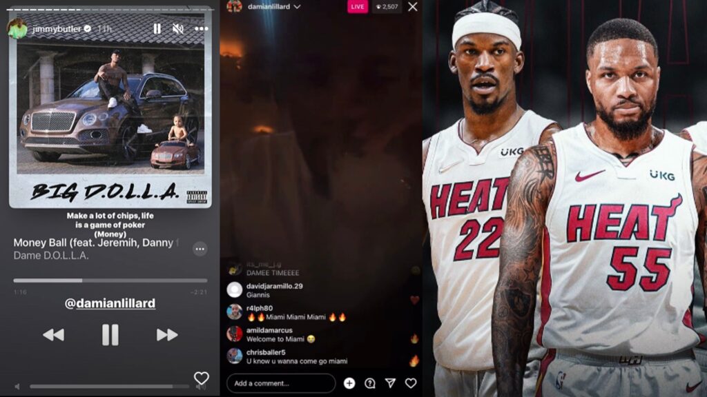 Damian Lillard and Jimmy Butler hints on Dame going to Miami Heat