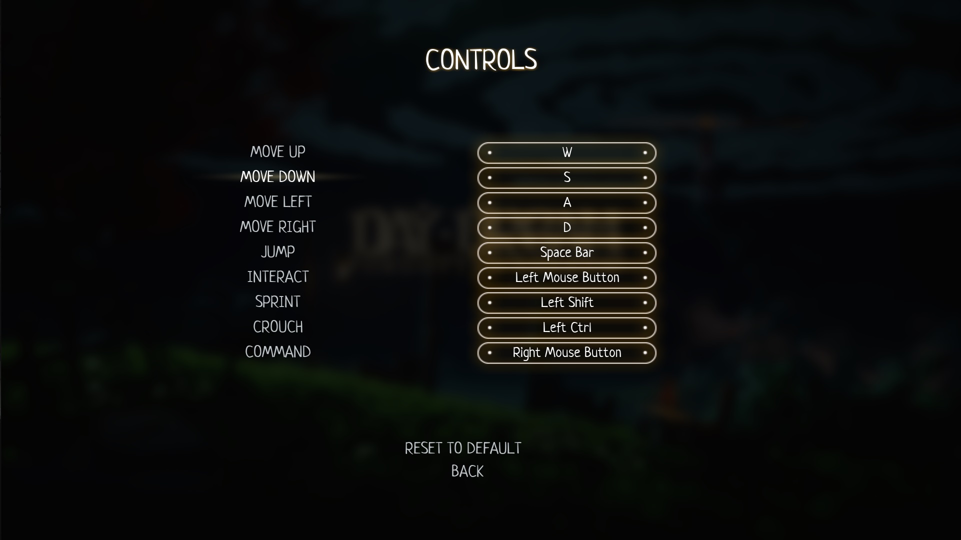 Daydream Forgotten Sorrow Controls