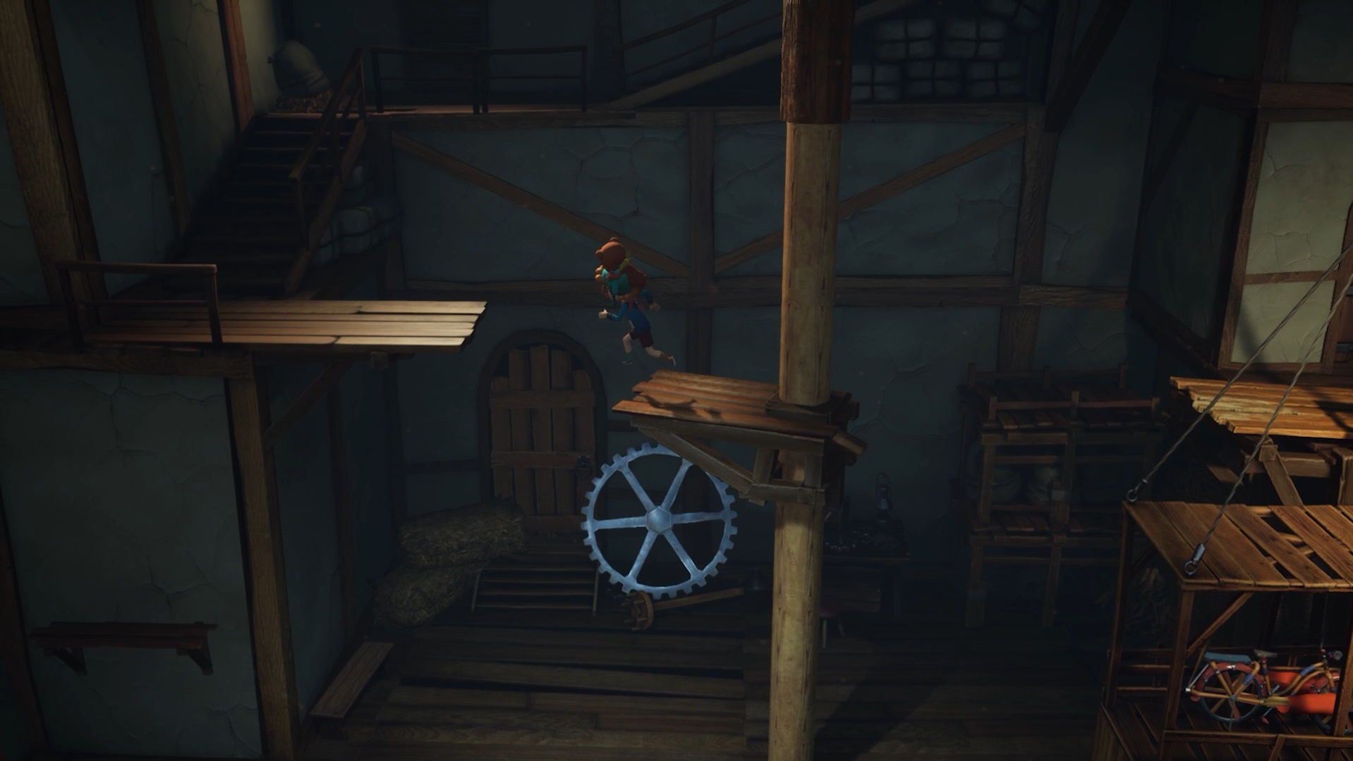 Daydream Forgotten Sorrow Windmill Puzzle Rotating Wooden Platform