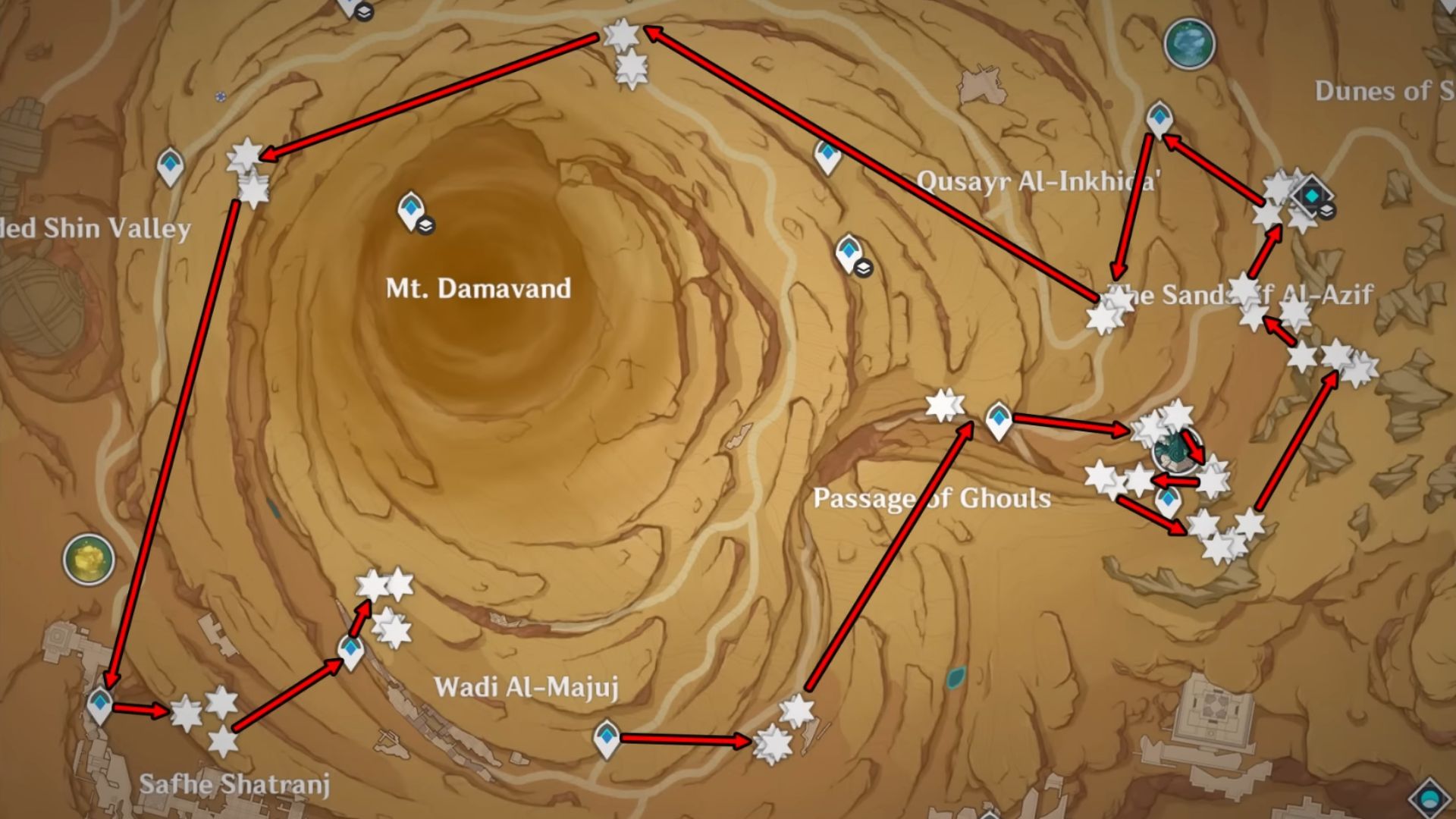 Genshin Impact: Where to farm Sand Grease Pupa | Best Route