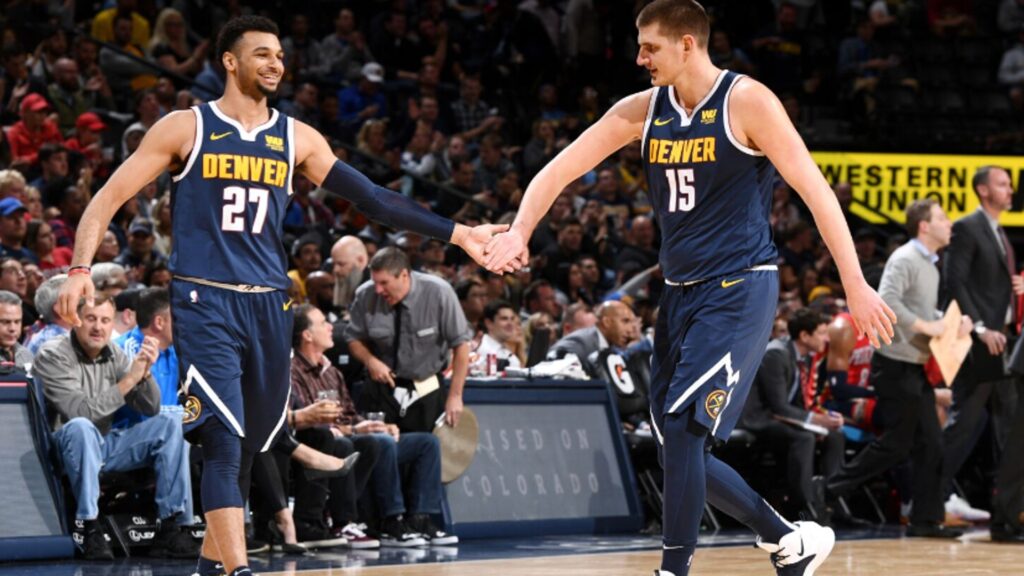 Jamal Murray and Nikola Jokic